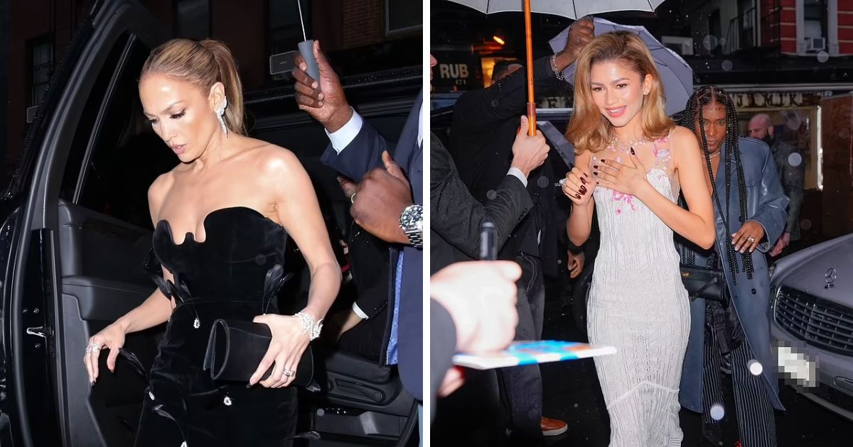 Zendaya Turns Heads In Dreamy Lace Dress While Joining Stunning JLo At ...